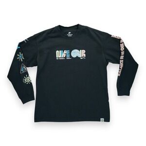 NIKE Sportswear Move to Zero Max90 LS Tee BLACK T-SHIRT (DZ2859-010) Men's Large